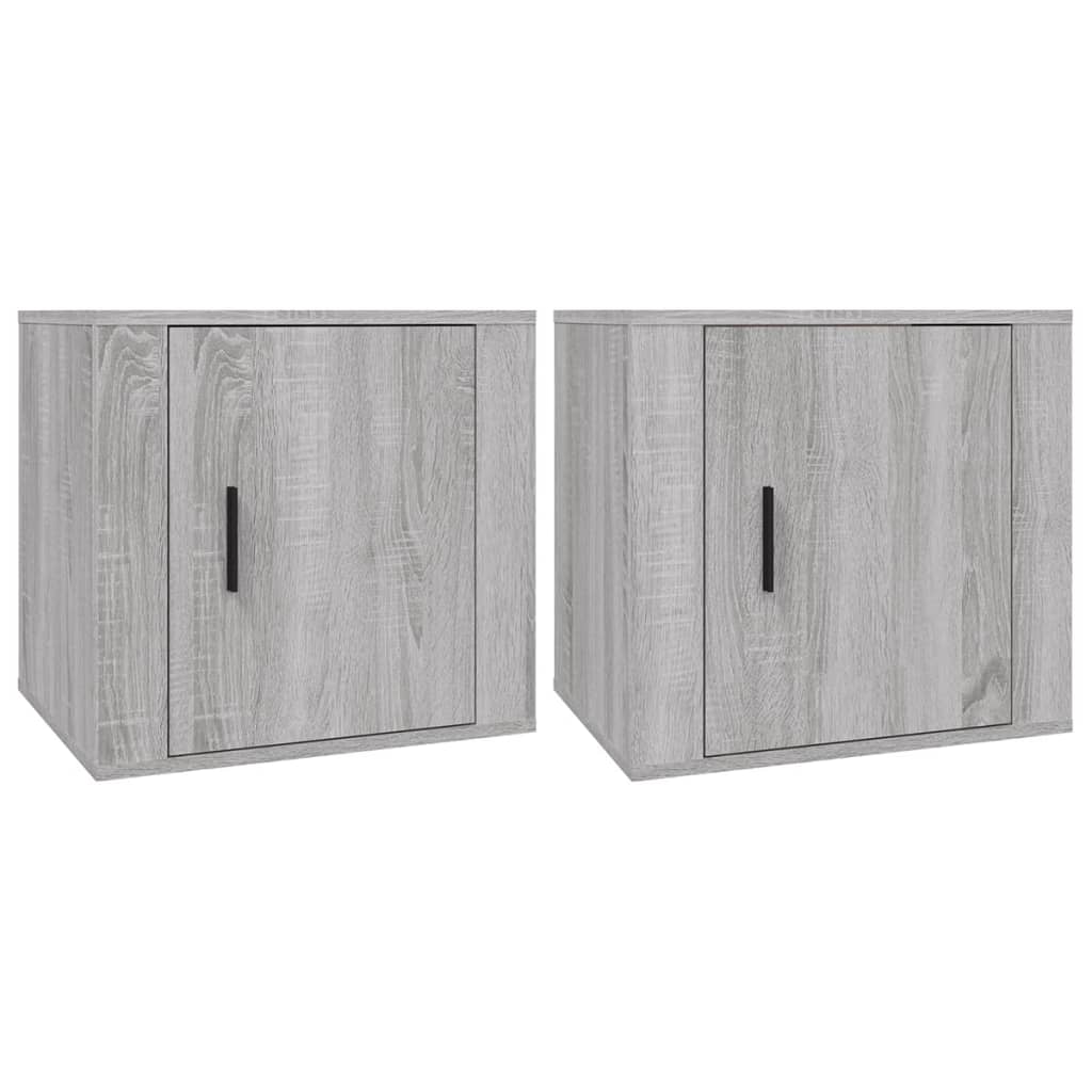 Bedside tables 2 pcs. Gray Sonoma 50x39x47 cm