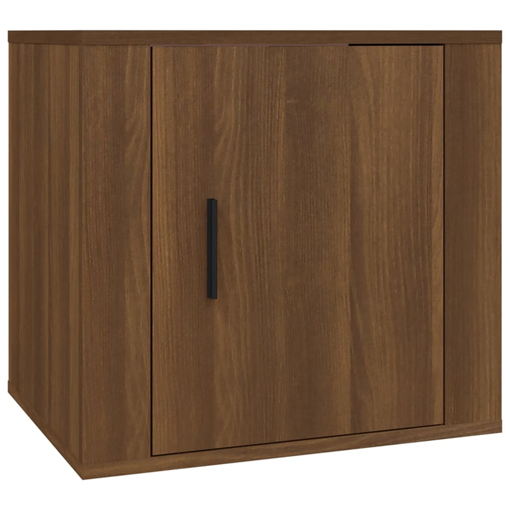 Bedside Table Brown Oak Look 50x39x47 cm