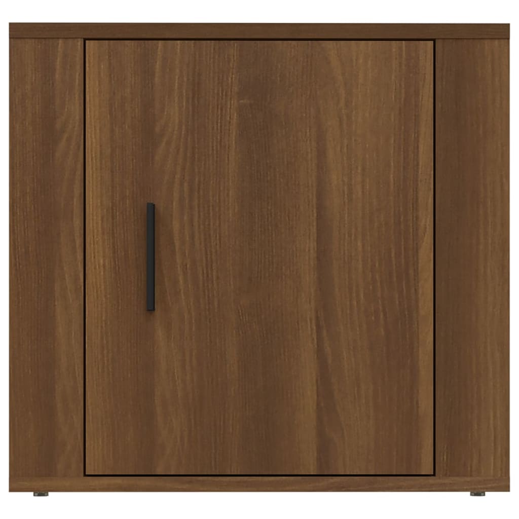 Bedside Table Brown Oak Look 50x39x47 cm