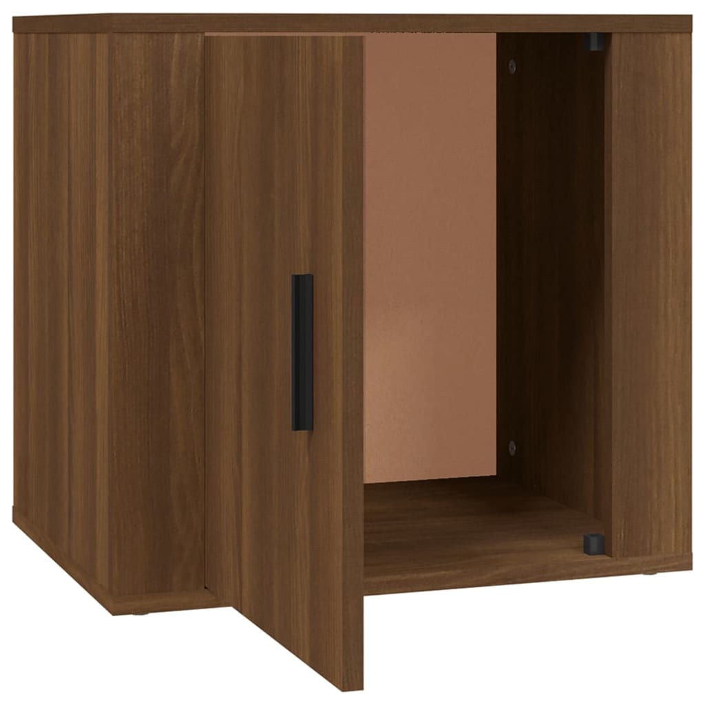 Bedside Table Brown Oak Look 50x39x47 cm