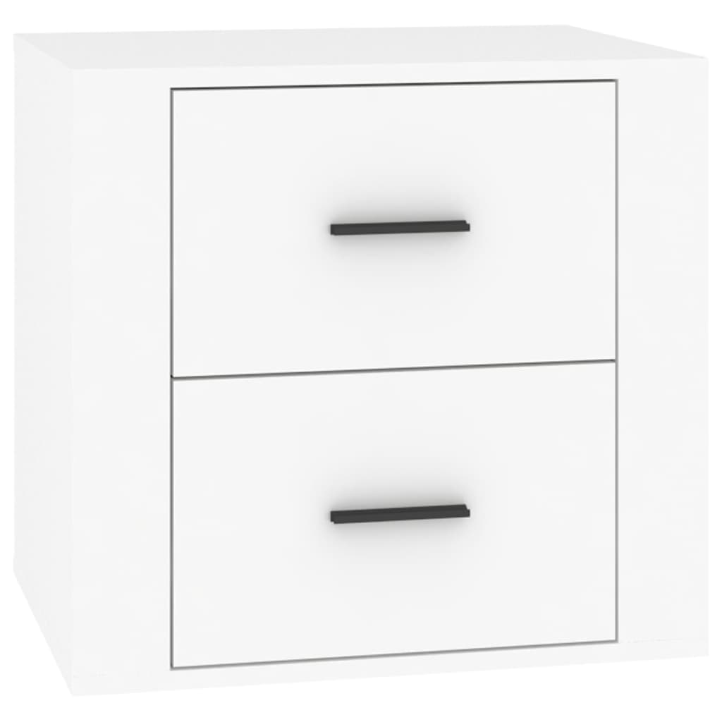 Bedside Table White 50x39x47 cm