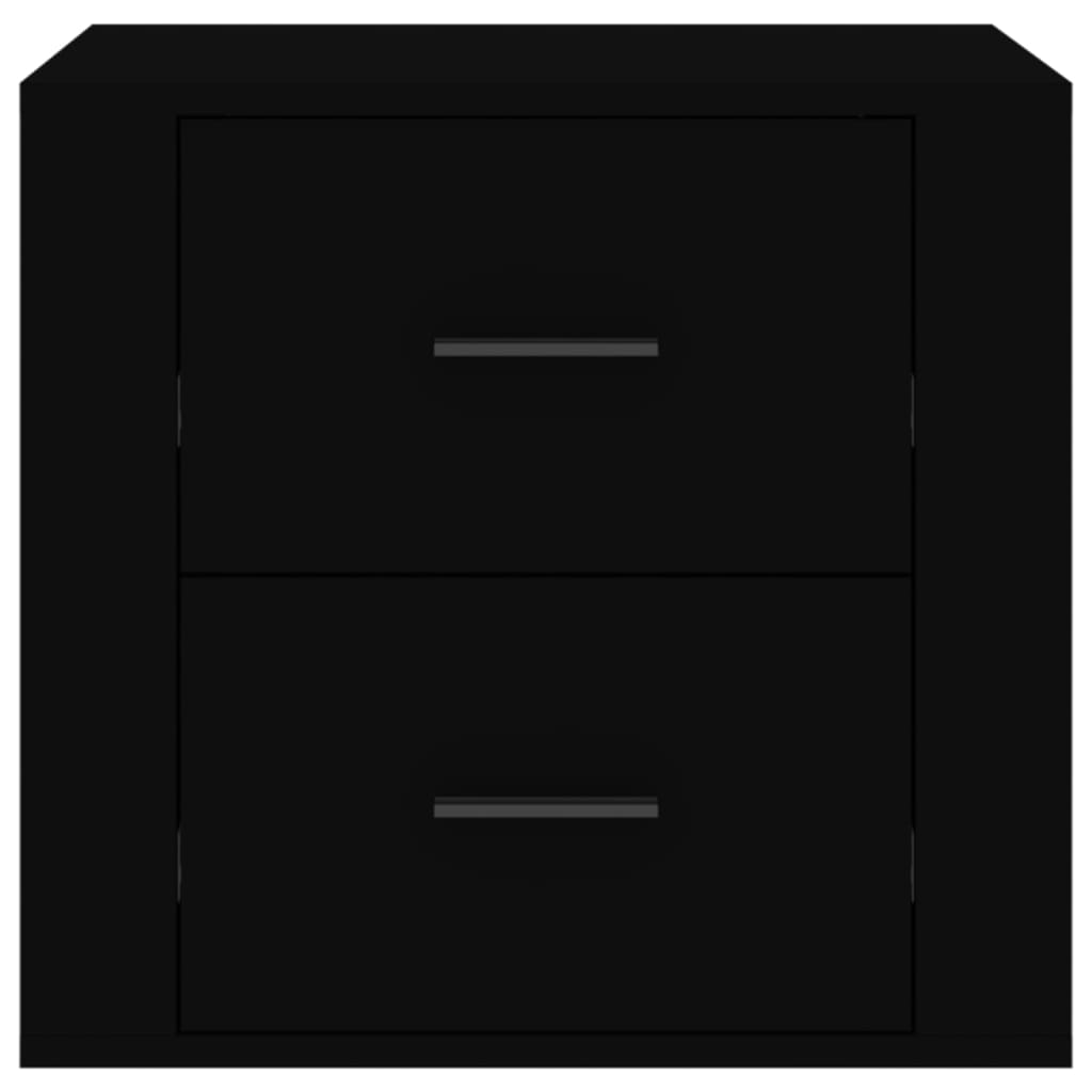 Bedside Table Black 50x39x47 cm