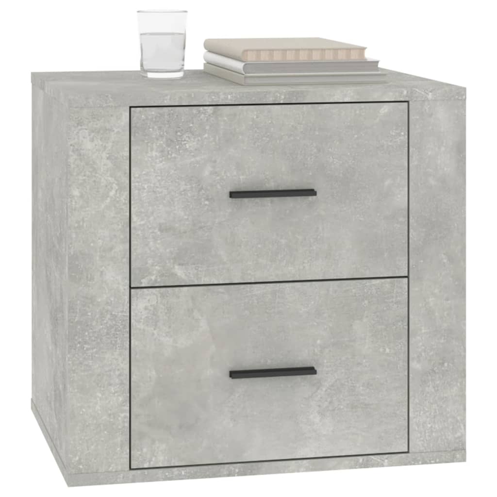 bedside table concrete grey 50x39x47 cm