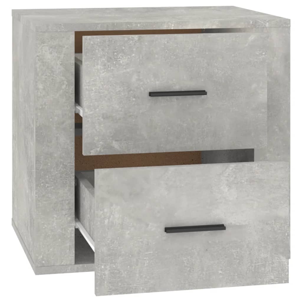 bedside table concrete grey 50x39x47 cm