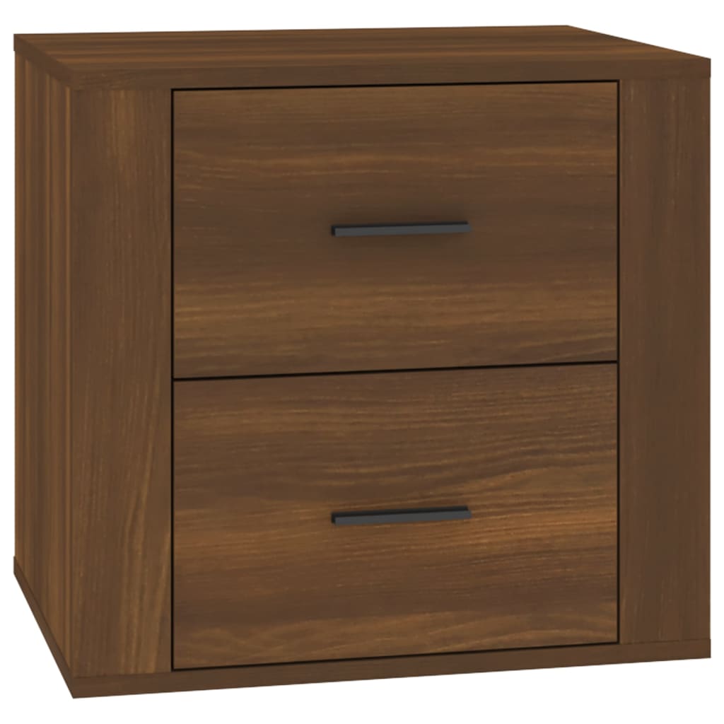 Bedside Table Brown Oak Look 50x39x47 cm