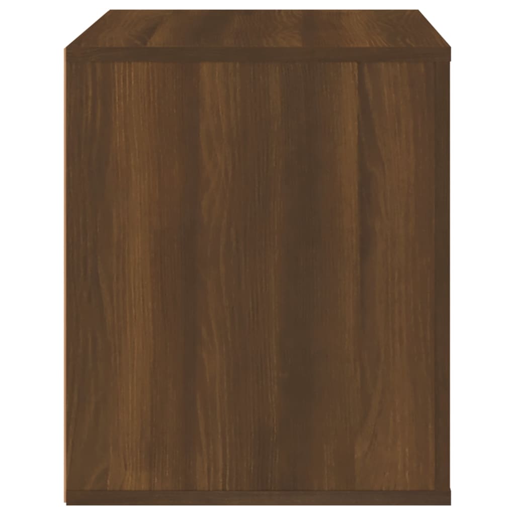 Bedside Table Brown Oak Look 50x39x47 cm