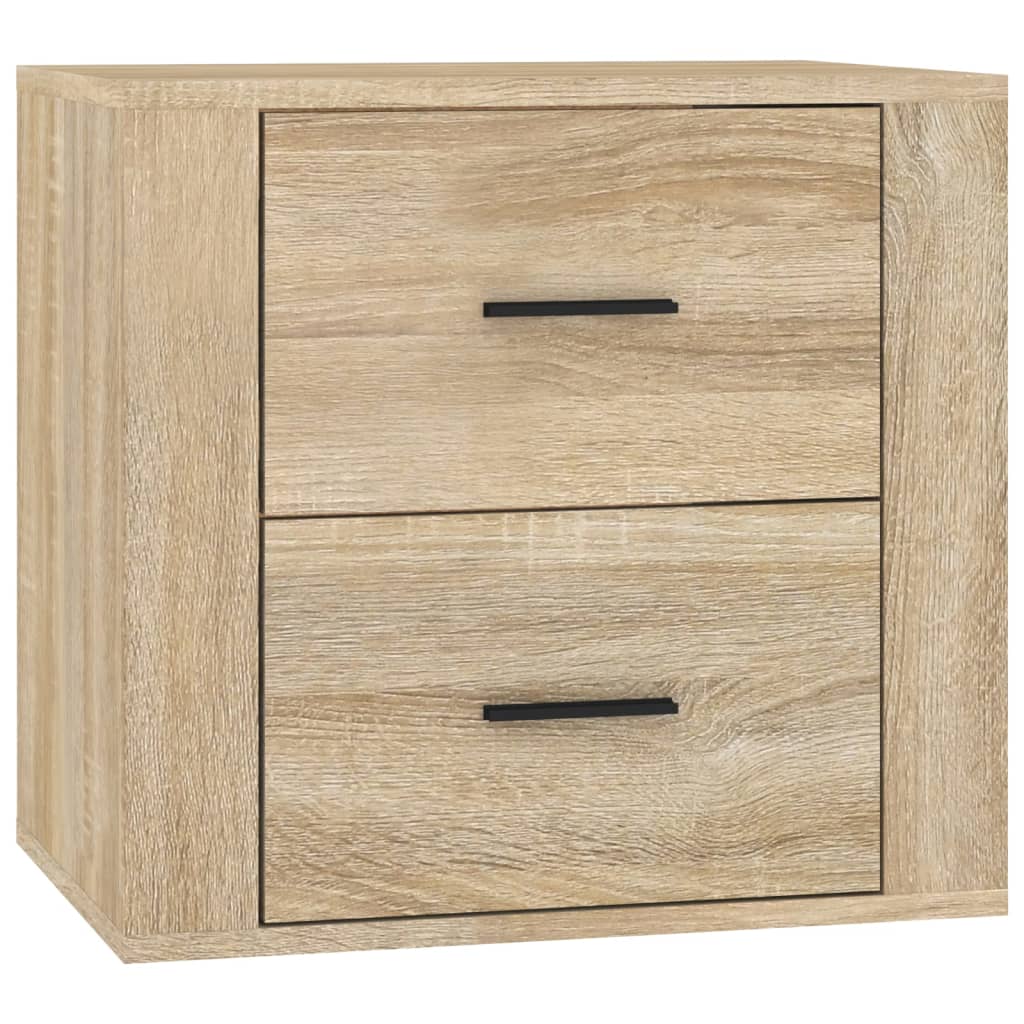 Wall-mounted bedside table Sonoma oak 50x36x47 cm