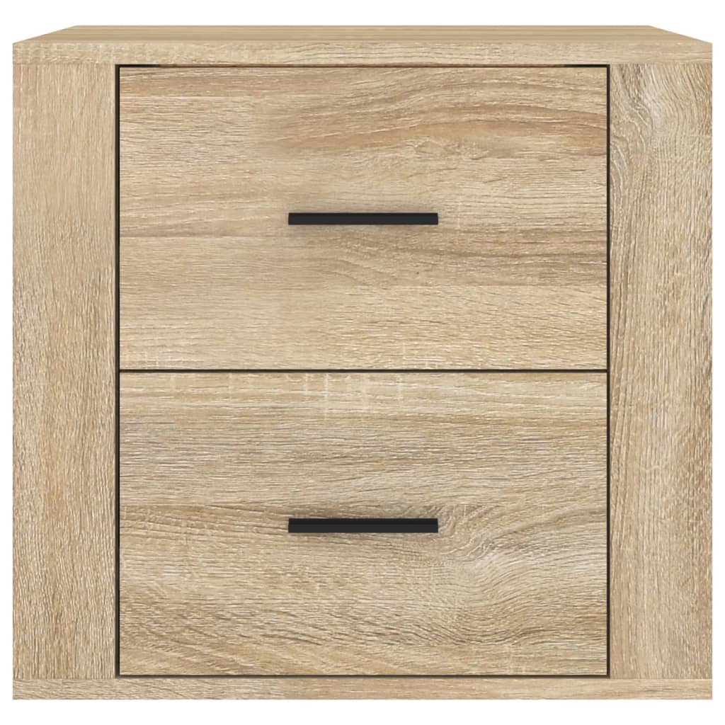 Wall-mounted bedside table Sonoma oak 50x36x47 cm