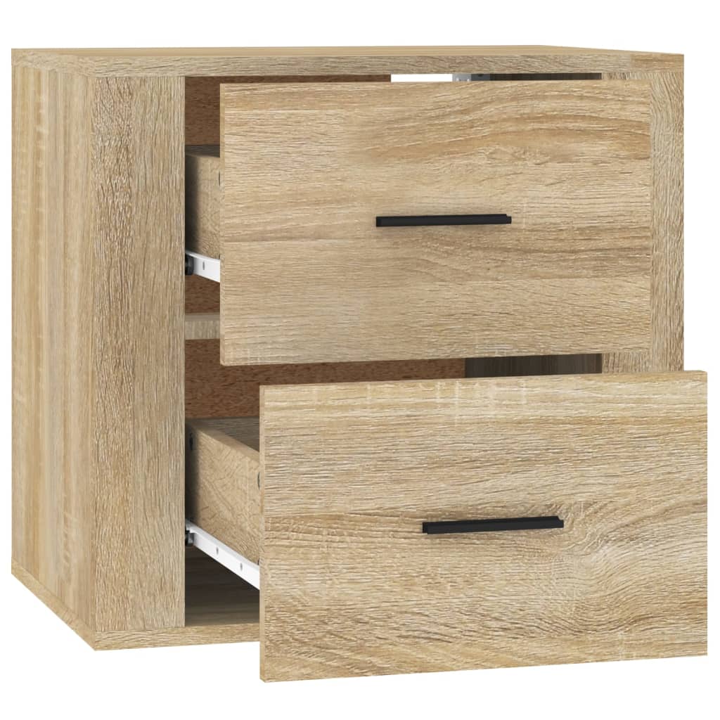 Wall-mounted bedside table Sonoma oak 50x36x47 cm