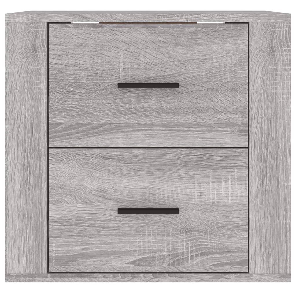 Wall Bedside Table Gray Sonoma 50x36x47 cm