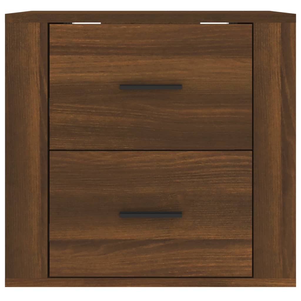 Wall Bedside Table Brown Oak Look 50x36x47 cm