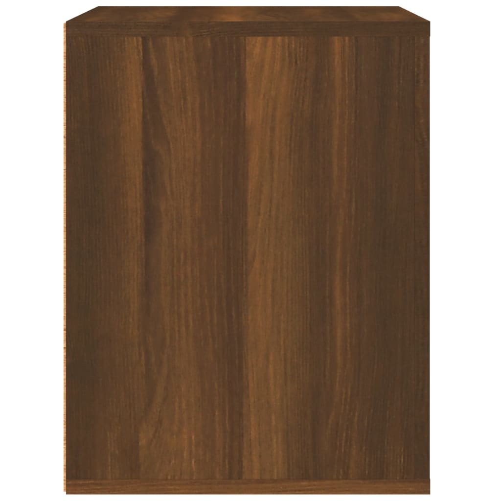 Wall Bedside Table Brown Oak Look 50x36x47 cm