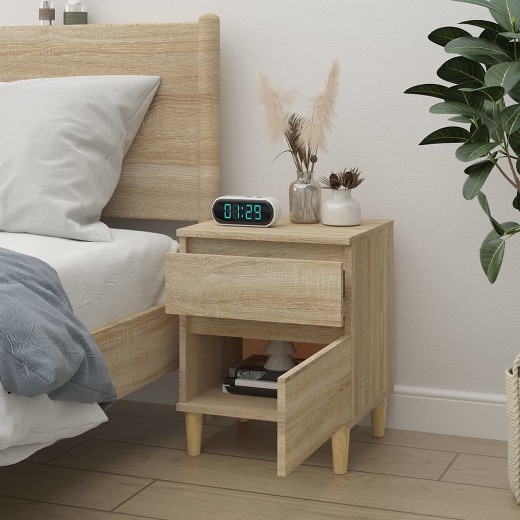 Bedside table Sonoma oak 40x35x50 cm