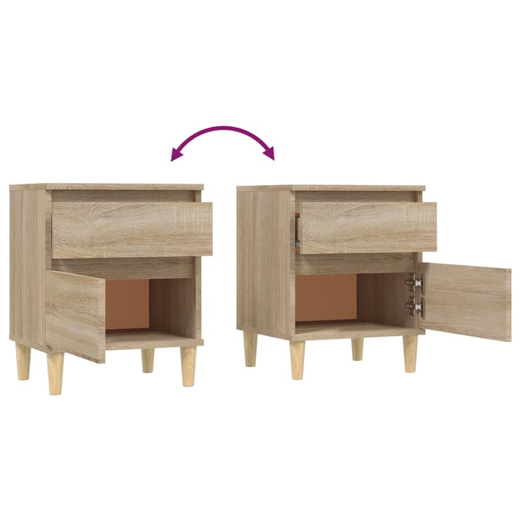 Bedside table Sonoma oak 40x35x50 cm