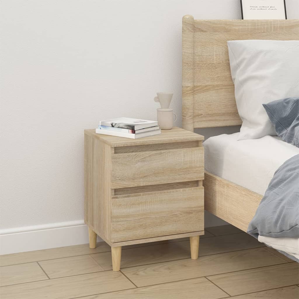 Bedside table Sonoma oak 40x35x50 cm