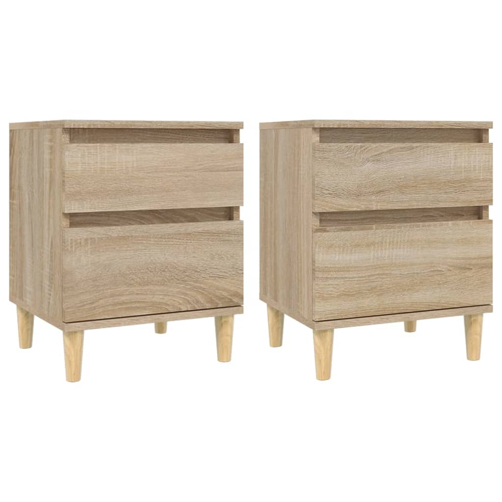 Bedside tables 2 pcs. Sonoma oak 40x35x50 cm