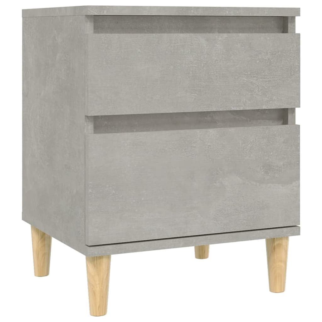 bedside table concrete gray 40x35x50 cm