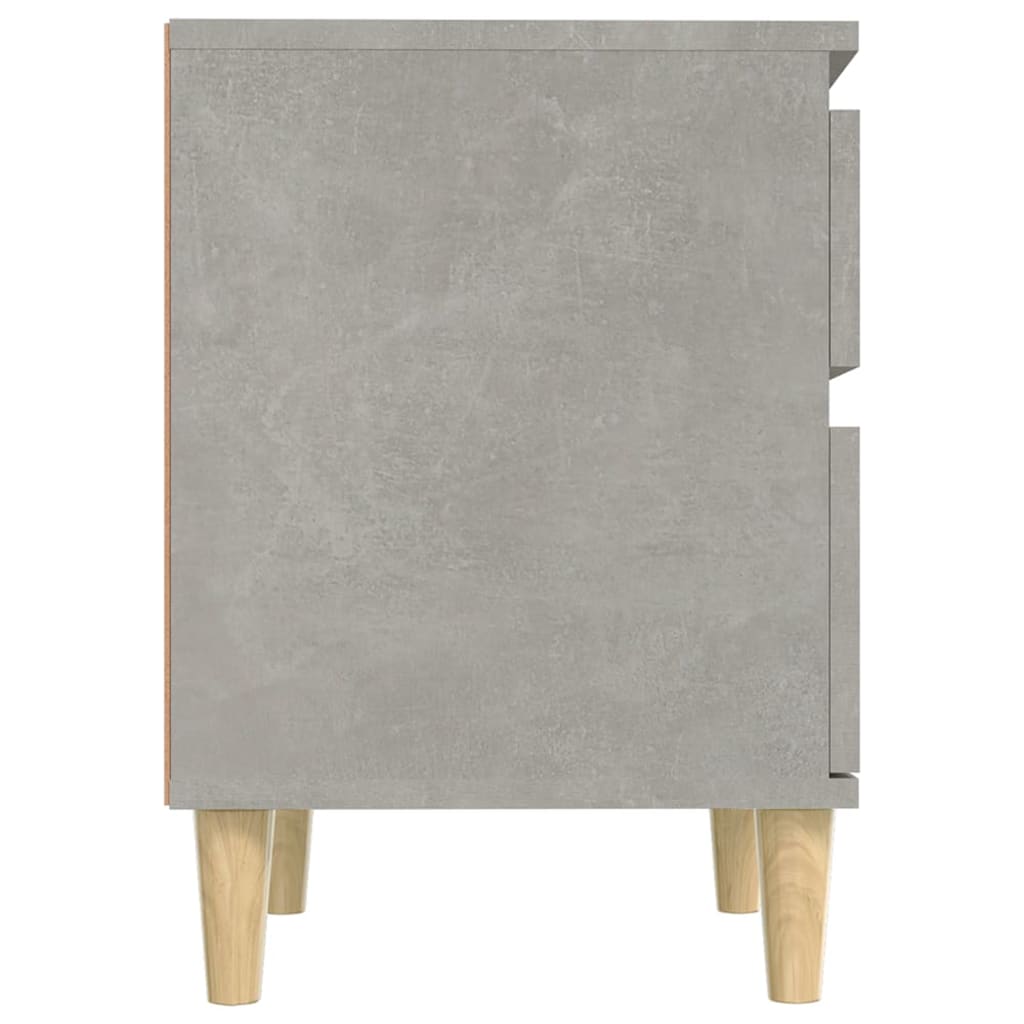 Bedside tables 2 pcs. Concrete grey 40x35x50 cm