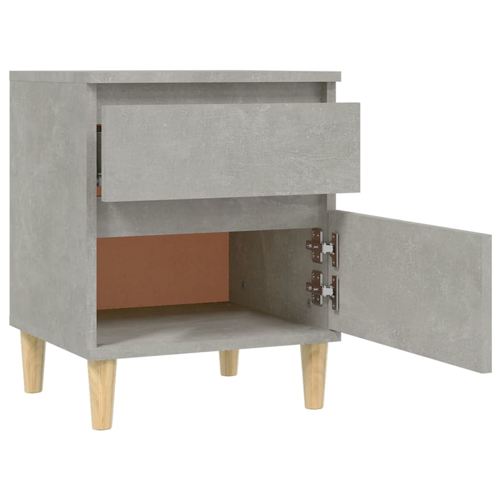 Bedside tables 2 pcs. Concrete grey 40x35x50 cm