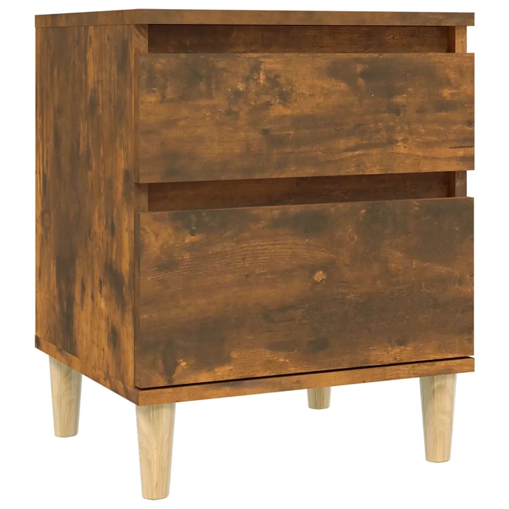 Bedside table smoked oak 40x35x50 cm