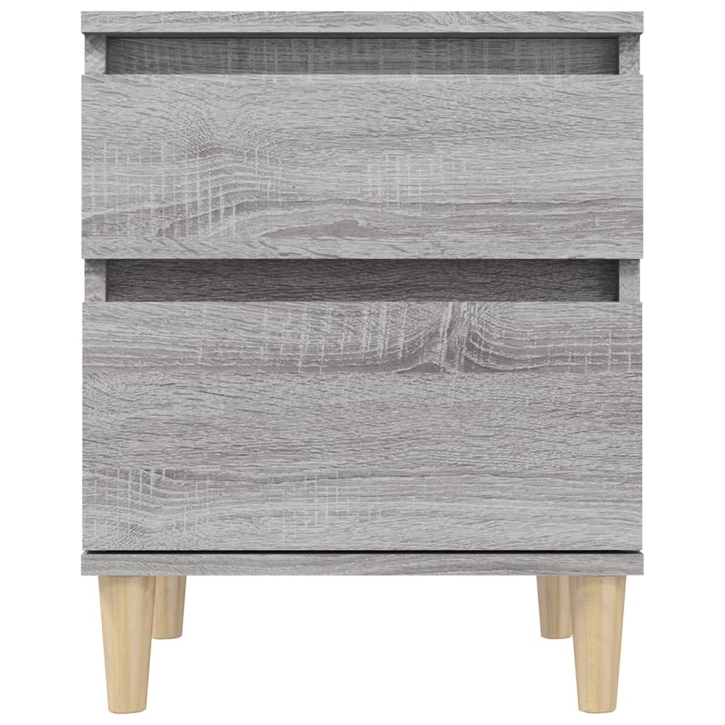 Bedside Table Gray Sonoma 40x35x50 cm