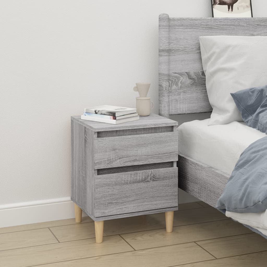 Bedside tables 2 pcs. Gray Sonoma 40x35x50 cm