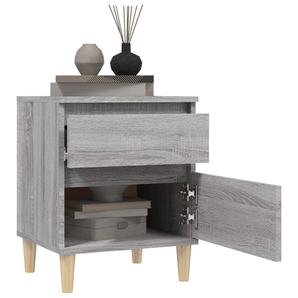 Bedside tables 2 pcs. Gray Sonoma 40x35x50 cm