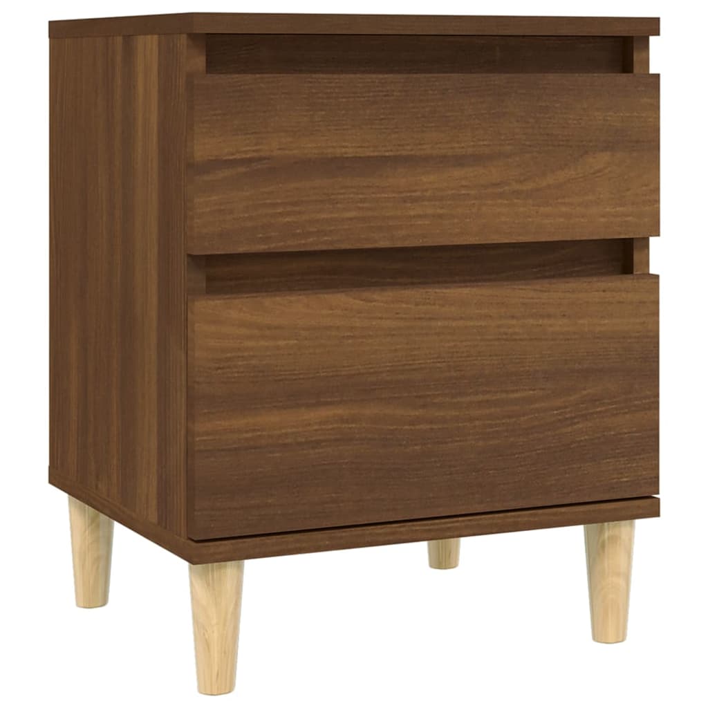 Bedside table brown oak look 40x35x50 cm