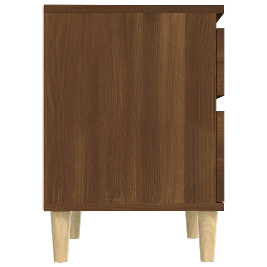 Bedside table brown oak look 40x35x50 cm