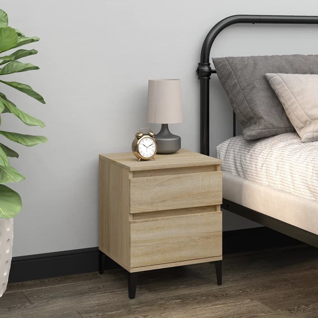 Bedside table Sonoma oak 40x35x50 cm