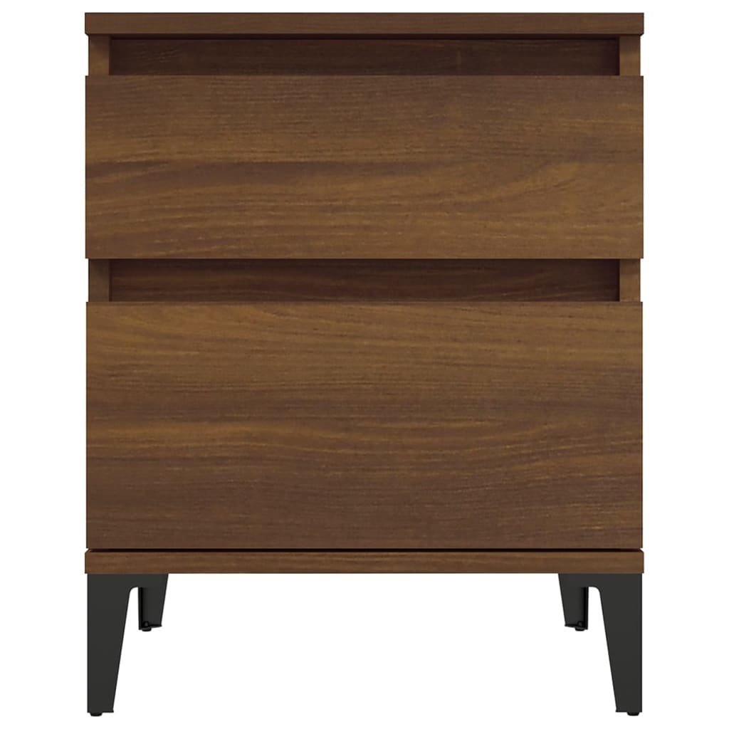 Bedside table brown oak look 40x35x50 cm