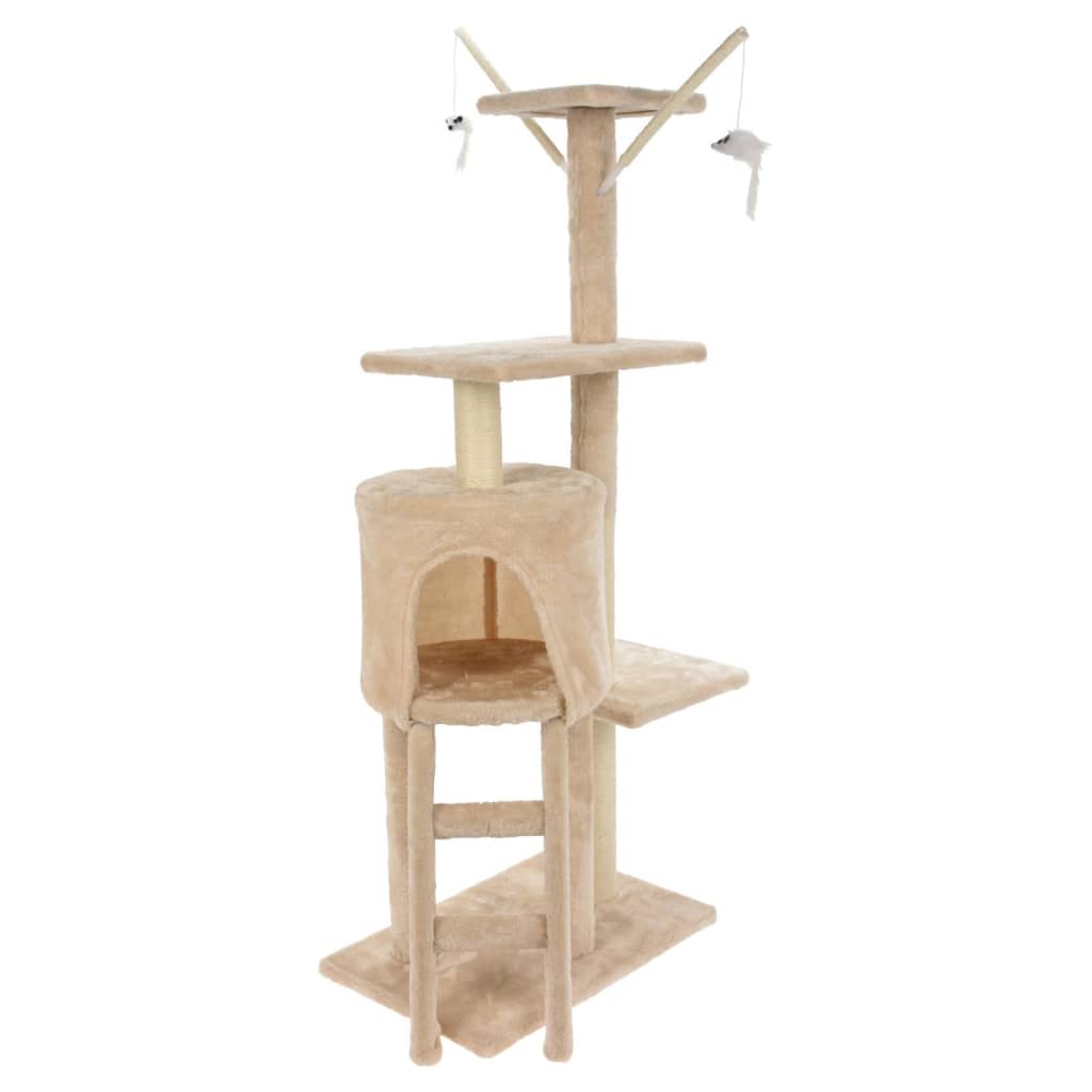 Scratching Post 45x30x110 cm Beige