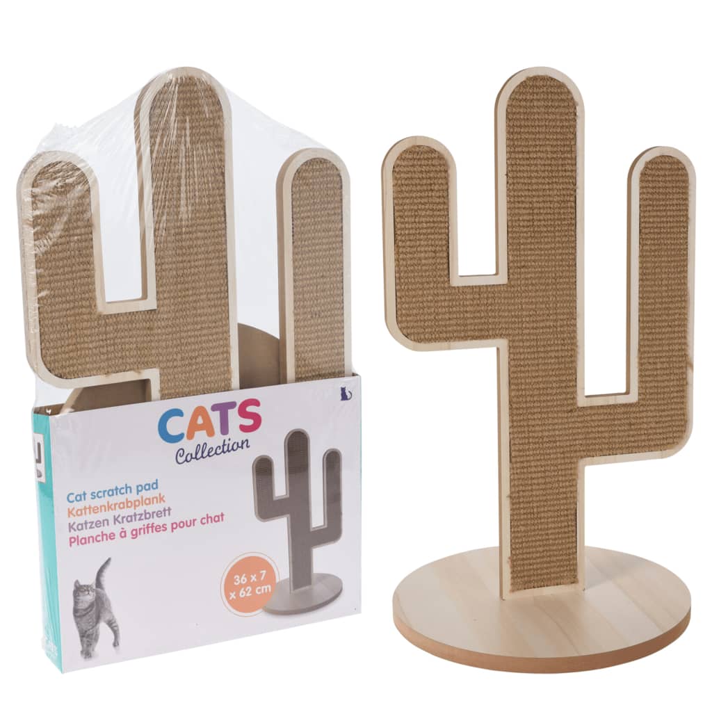 Scratching Board Cactus Natural 35x34.5x62 cm