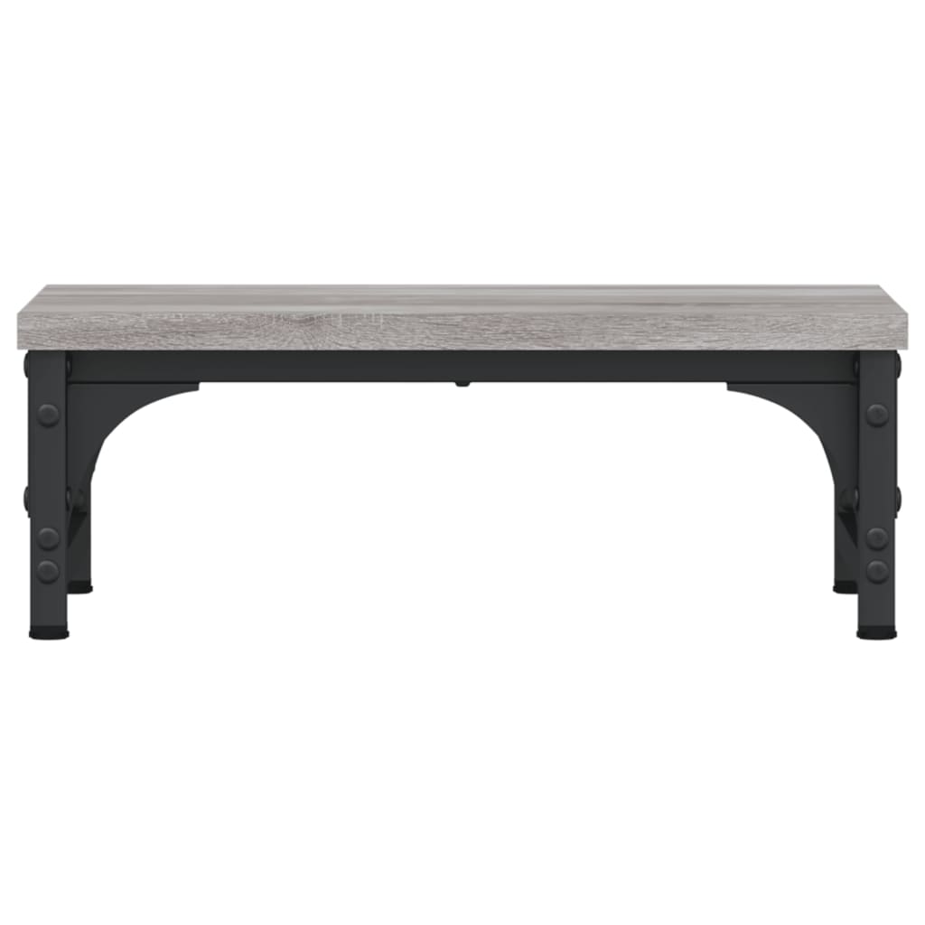 Monitor Stand Gray Sonoma 37x23x14 cm Wood Material