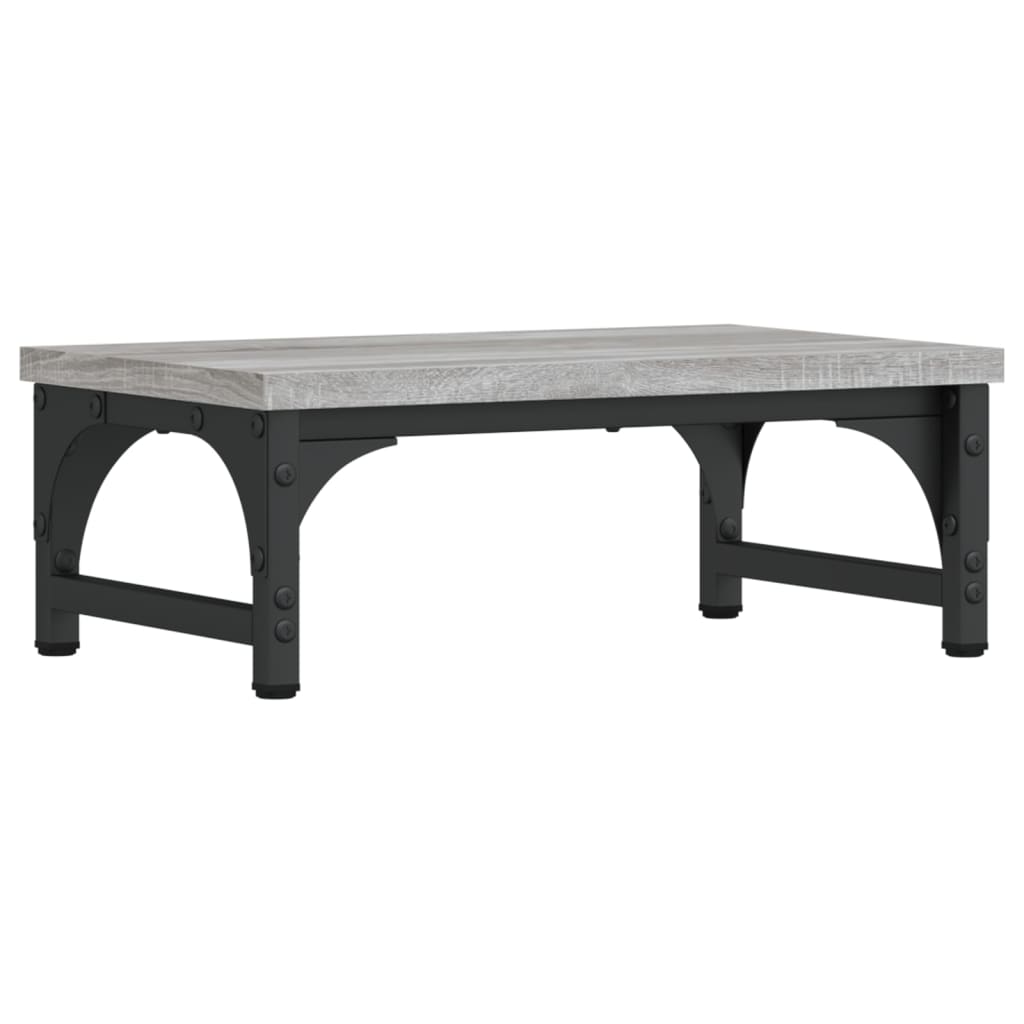 Monitor Stand Gray Sonoma 37x23x14 cm Wood Material