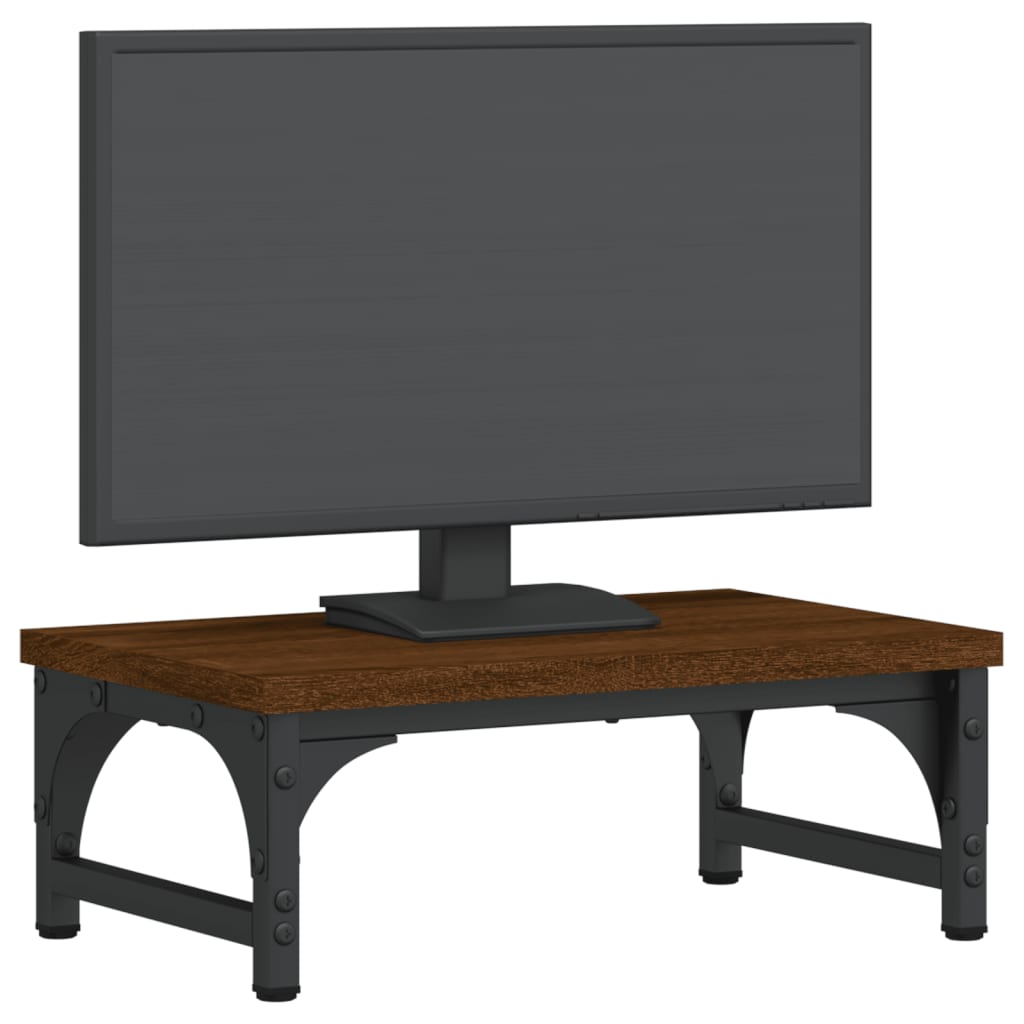 Monitor Stand Brown Oak Look 37x23x14 cm Wood Material