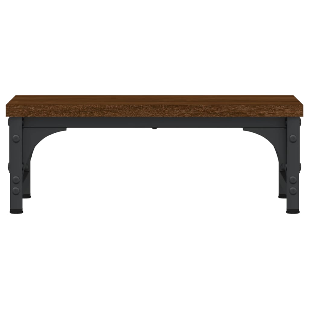 Monitor Stand Brown Oak Look 37x23x14 cm Wood Material