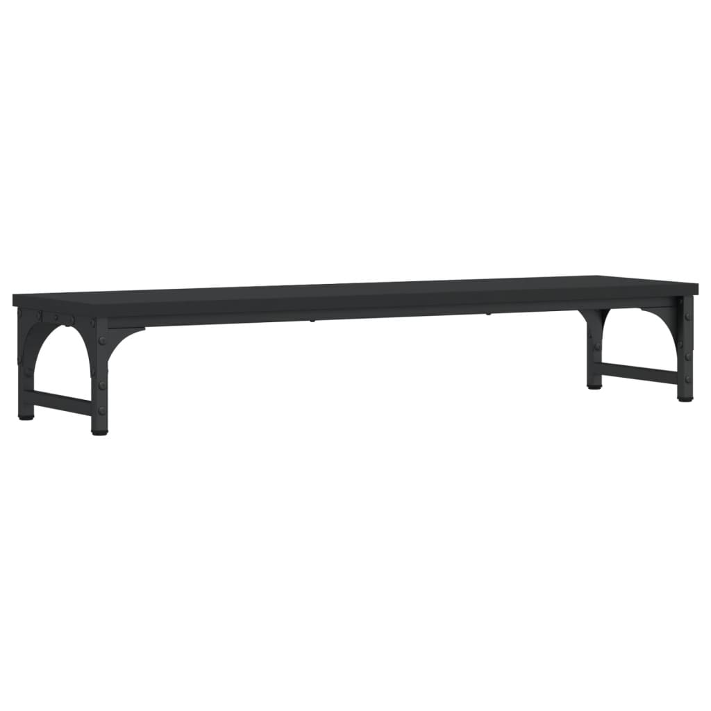 Monitor Stand Black 85x23x15.5 cm Wood Material