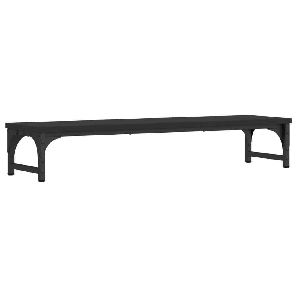 Monitor Stand Black 85x23x15.5 cm Wood Material