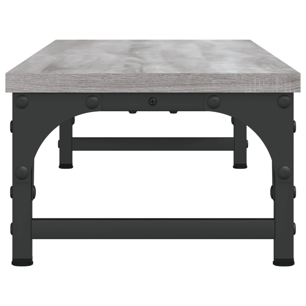 Monitor Stand Gray Sonoma 85x23x15.5 cm Wood Material