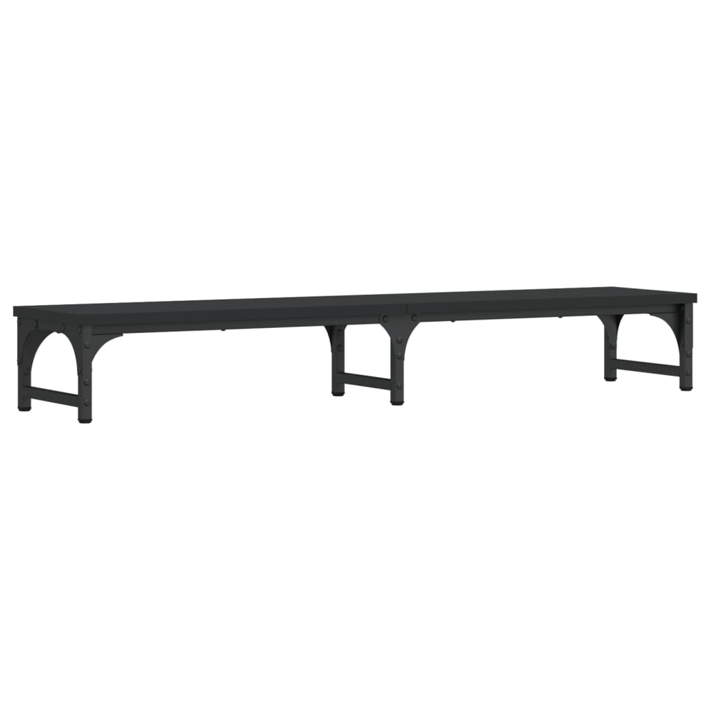 Monitor Stand Black 105x23x15.5 cm Wood Material