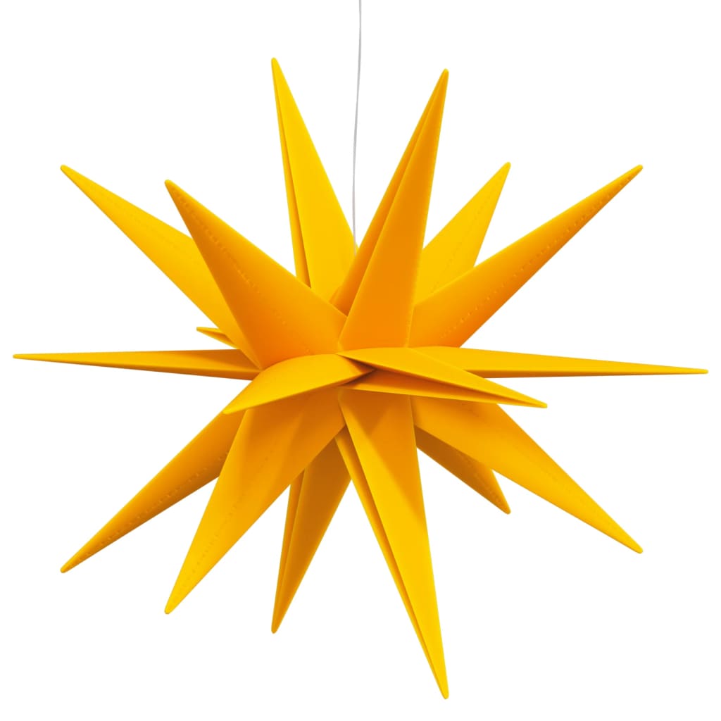 LED Christmas Star Foldable Yellow 57 cm