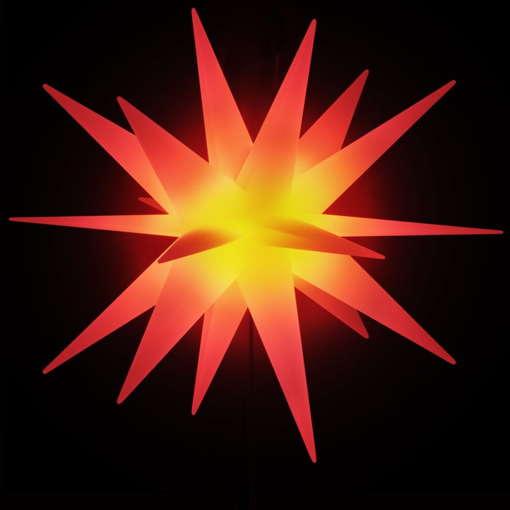 LED Christmas Star with Ground Spike Foldable Red 57 cm