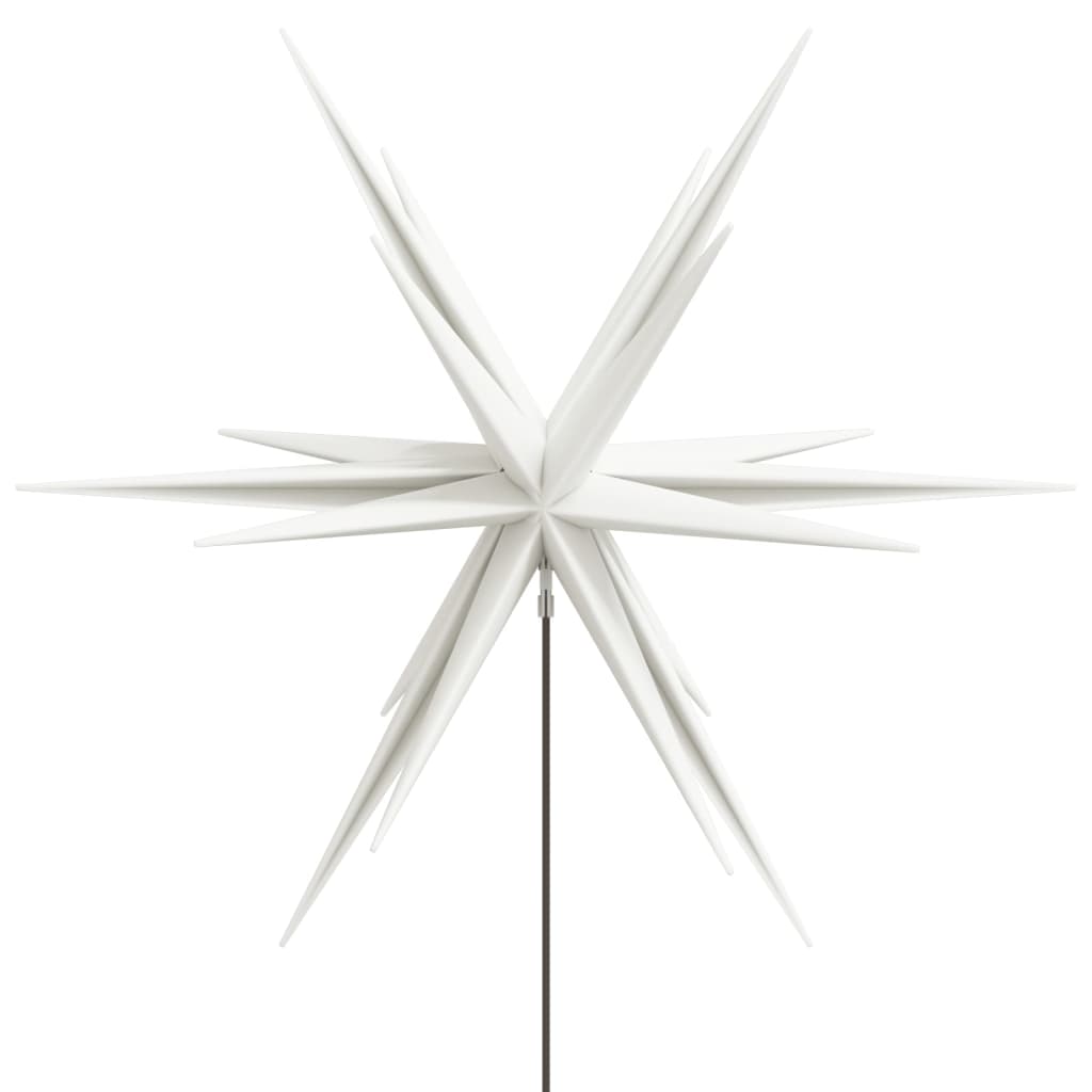 LED Christmas Star with Ground Spike Foldable White 57 cm