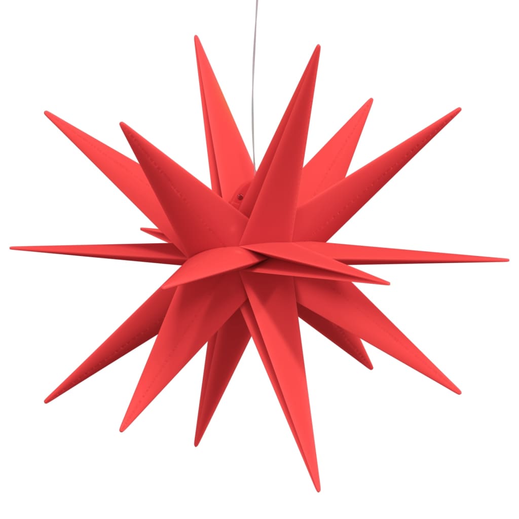 LED Christmas Stars 3 pcs. Foldable Red