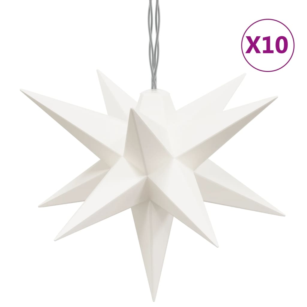 LED Christmas star with 10 LEDs white 10 cm