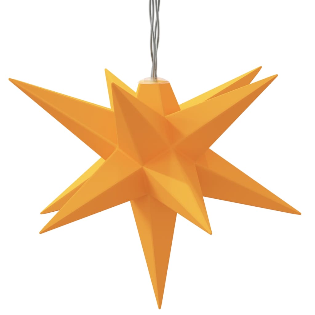 LED Christmas star with 10 LEDs yellow 10 cm