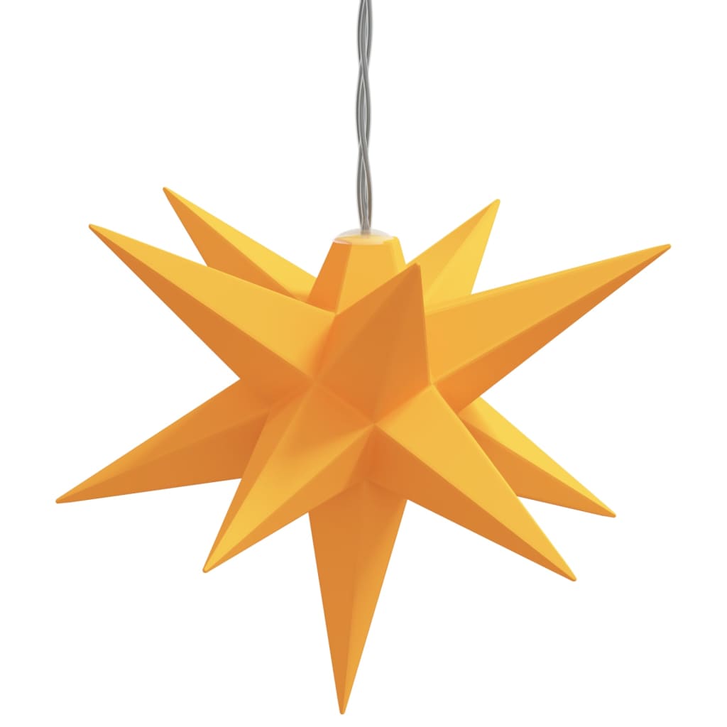 LED Christmas star with 10 LEDs yellow 10 cm