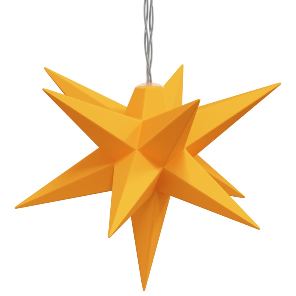 LED Christmas star with 10 LEDs yellow 10 cm