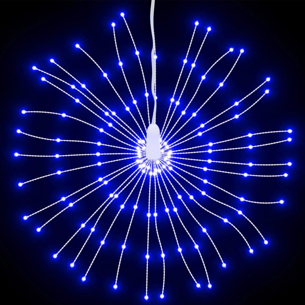 Christmas Lights Fireworks 140 LEDs Blue 17 cm